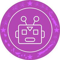 Robot Face Icon Design vector