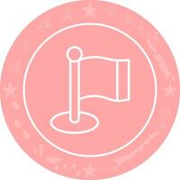 Flagpole Icon Design vector