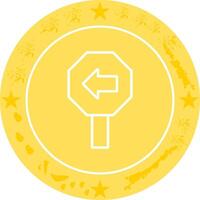 Left Arrow Icon Design vector