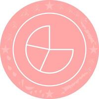 Pie Chart Icon Design vector