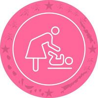 Changing Table Icon Design vector