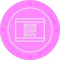 QR Code Business Card Icon Design vector