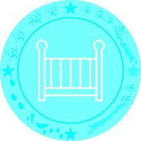 Nursery Cots Icon Design vector