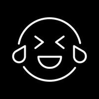 Face with Tears of Joy Icon Design vector