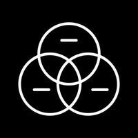 Venn Diagram Icon Design vector