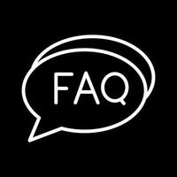 FAQ Section Icon Design vector