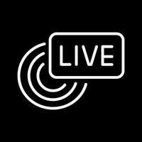 Live Broadcast Icon Design vector