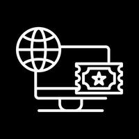 Ticket System Icon Design vector