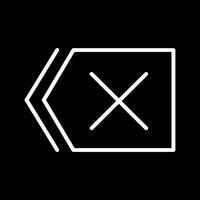 Delete Icon Design vector