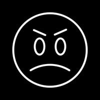 Angry Face Icon Design vector