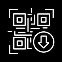 QR Code Download Icon Design vector