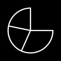 Pie Chart Icon Design vector