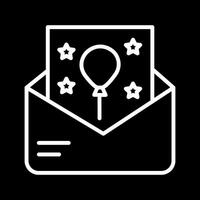 Party Invitation Icon Design vector