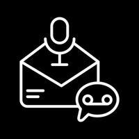 Voice Message Icon Design vector
