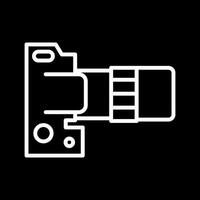 DSLR Essentials Icon Design vector
