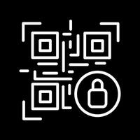 QR Code Encryption Icon Design vector