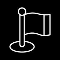 Flagpole Icon Design vector
