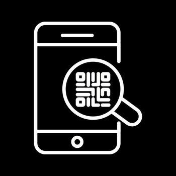 QR Code Authentication Icon Design vector