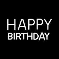 Happy Birthday Sign Icon Design vector