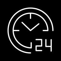 24 Hours Icon Design vector