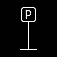 P Button Icon Design vector