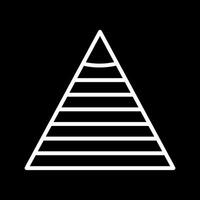 Pyramid Graph Icon Design vector