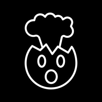 explotando cabeza icono diseño vector