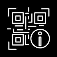 QR Code Information Icon Design vector