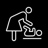Changing Table Icon Design vector