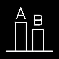 AB Testing Icon Design vector