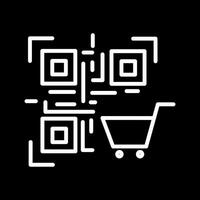 QR Code Shopping Icon Design vector