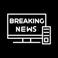 Breaking Story Icon Design vector