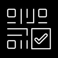 QR Code Checkout Icon Design vector