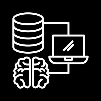 grande datos icono diseño vector