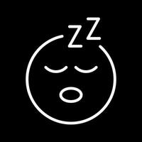 Sleeping Face Icon Design vector