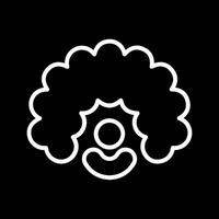 Clown Wig Icon Design vector