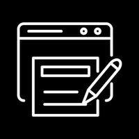News Blog Icon Design vector