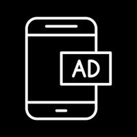 Mobile Advertising Icon Design vector