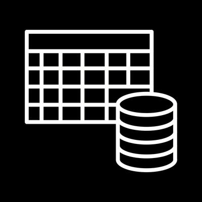 Table Data Icon Design