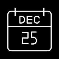 25 December Icon Design vector