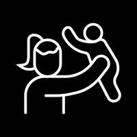 Mother and Son Icon Design vector