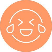 Face with Tears of Joy Icon Design vector
