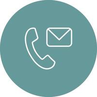Contact Us Icon Design vector