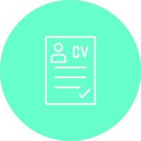 CV Icon Design vector