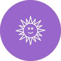 Sun with Face Icon Design vector