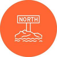 Northpole Icon Design vector