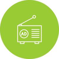 Radio Ad Icon Design vector