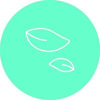 Leaf Fluttering in Wind Icon Design vector
