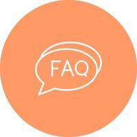 FAQ Section Icon Design vector