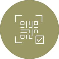 QR Code Link Icon Design vector